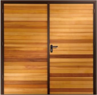 Garador Horizontal Cedar Side Hinged