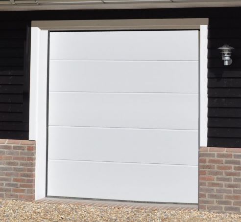 Alutech Large Ribbed Insulated Sectional Garage Door